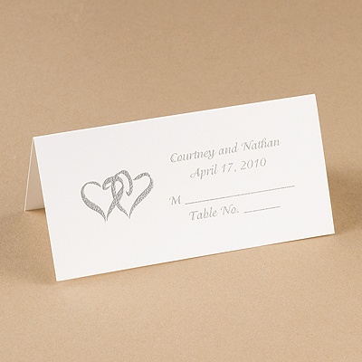 Bright White Design Choice Place Card