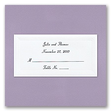 Bright White Triple Panel Place Cards