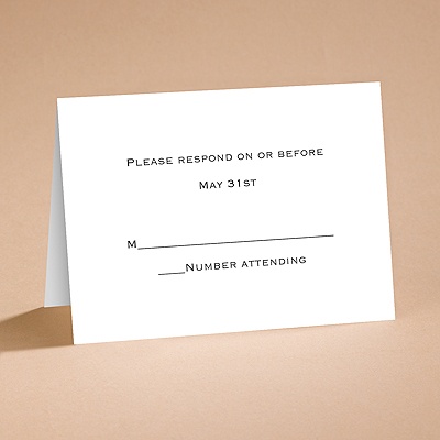 Bright White Response Card and Envelope