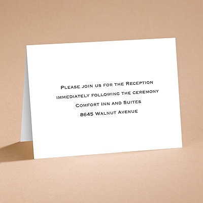 Bright White Reception Card