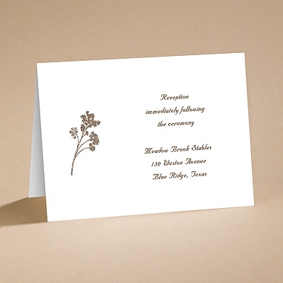 Wildflower Whimsy - Reception Card