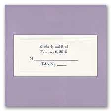Ecru Triple Panel Place Cards