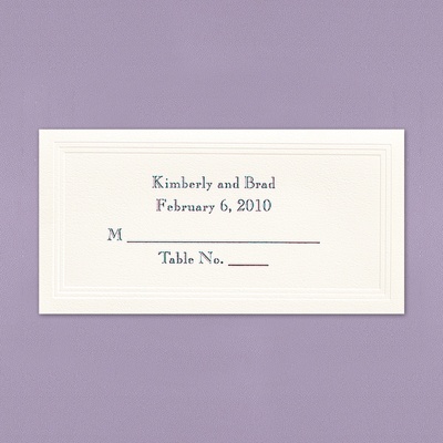 Ecru Triple Panel Place Cards