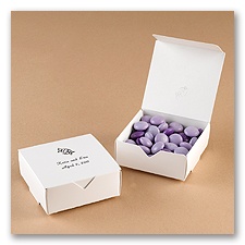 Personalized White Favor Boxes