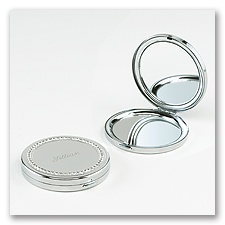 Round Rhinestone Compact