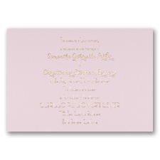 Effortless Beauty - Pink - Foil Invitation