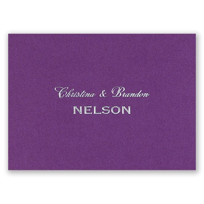 Purple Shimmer - Note Card and Envelope