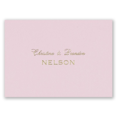 Pink - Foil Note Card and Envelope