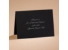 Modern Black - Reception Card