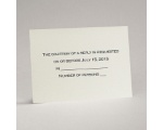 Ecru Shimmer - Response Card and Envelope