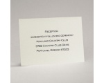 Ecru Shimmer - Reception Card