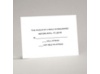 Bright White - Response Card and Envelope - Thermography