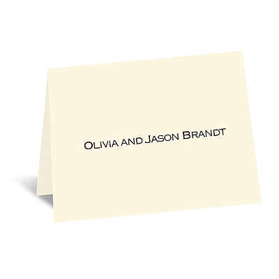 Ecru - Thank You Card and Envelope