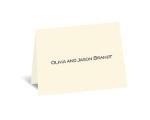 Ecru - Thank You Card and Envelope