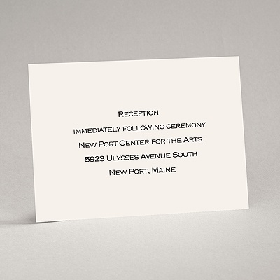 Ecru - Reception Card