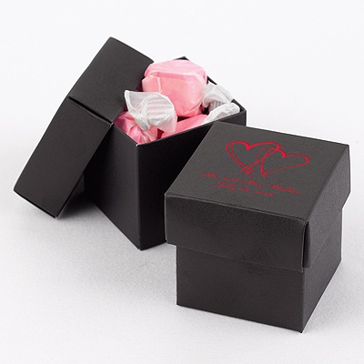Black Two-Piece Favor Boxes