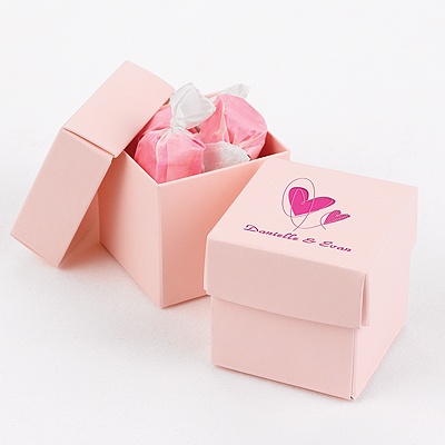 Pink Two-Piece Favor Boxes