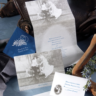 Western Childhood Sweethearts - Invitation