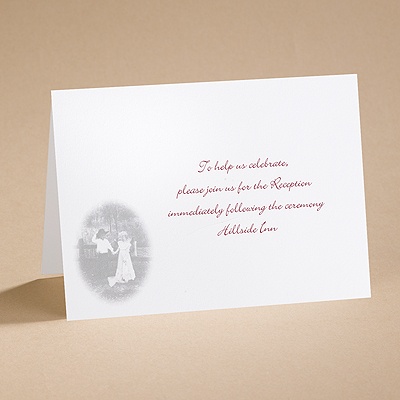 Western Childhood Sweethearts - Reception Card