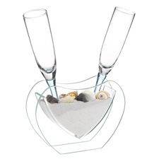 Heart Vase with Flutes