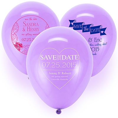 Save the Date Balloon - Lavender