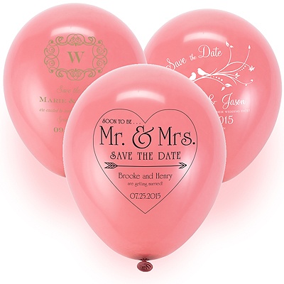 Save the Date Balloon - Rose