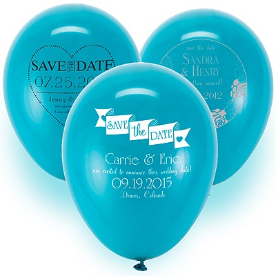 Save the Date Balloon - Teal