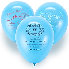 Save the Date Balloon - Baby Blue