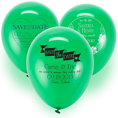 Save the Date Balloon - Green