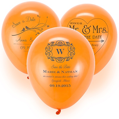 Save the Date Balloon - Orange