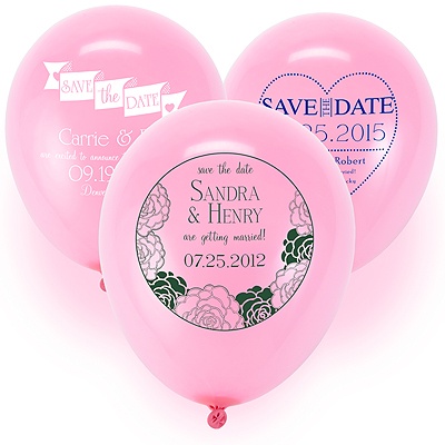 Save the Date Balloon - Pink