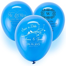Save the Date Balloon - Royal Blue