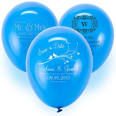 Save the Date Balloon - Royal Blue