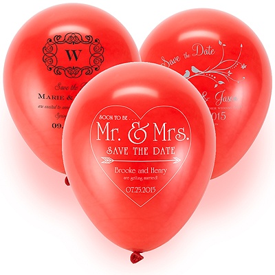 Save the Date Balloon - Red