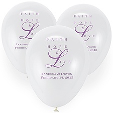 Custom Balloons - White