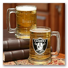 Raiders NFL Glass Mug