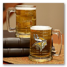 Vikings NFL Glass Mug
