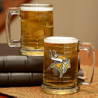 Vikings NFL Glass Mug