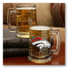 Broncos NFL Glass Mug