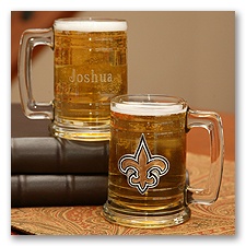 Saints NFL Glass Mug