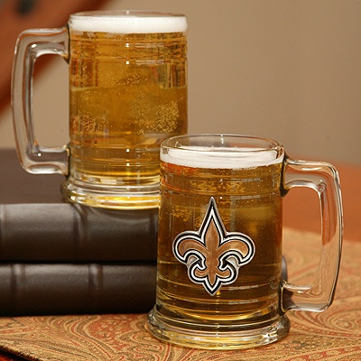 Saints NFL Glass Mug