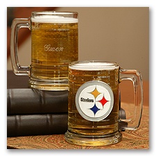 Steelers NFL Glass Mug