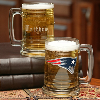 Patriots NFL Glass Mug