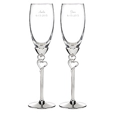 Embracing Hearts Flutes