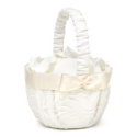 Embroidered Swirls - Ivory Flower Basket