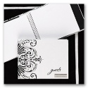 Personalized  Damask Filigree Guest Book