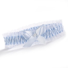 Blue Tossing Wedding Garter