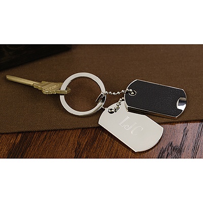 Dog Tag Key Ring