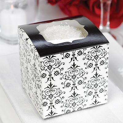 Filigree Cupcake Favor Boxes