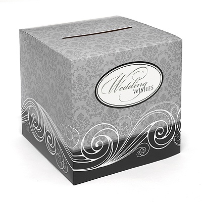 Damask Wedding Wishes Box